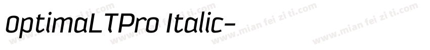 0ptimaLTPro Italic字体转换